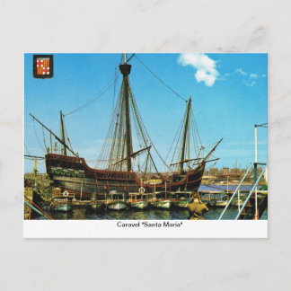 Replica Caravel, "Santa Maria" Postcard