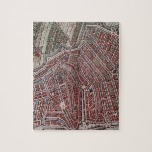 Replica city map of Amsterdam 1652 Jigsaw Puzzle