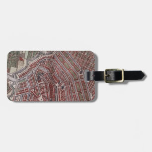 Replica city map of Amsterdam 1652 Luggage Tag