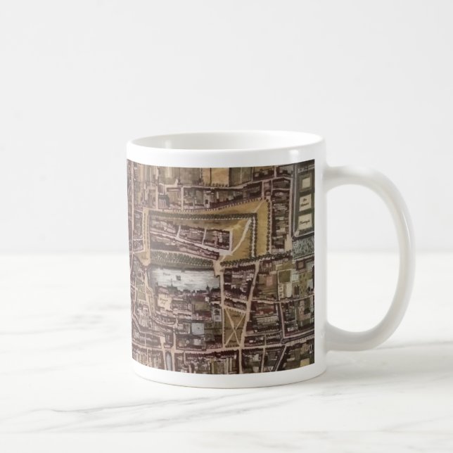 Replica city map of The Hague 1649 Coffee Mug (Right)