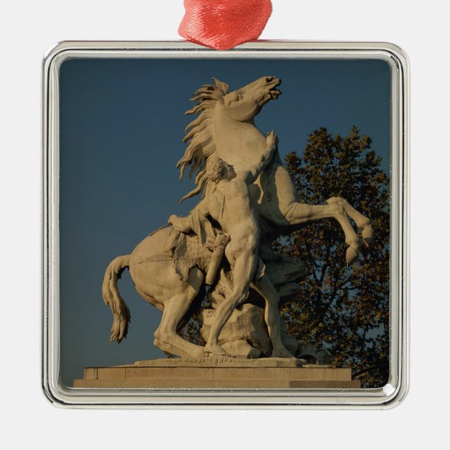 Replica of one of the two 'Marly Horses' originall Metal Ornament (Front)