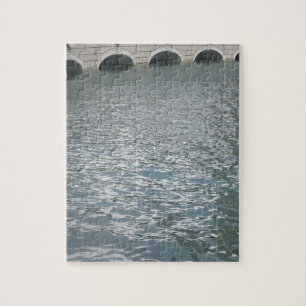 Replica Vintage European Building around Canals Jigsaw Puzzle