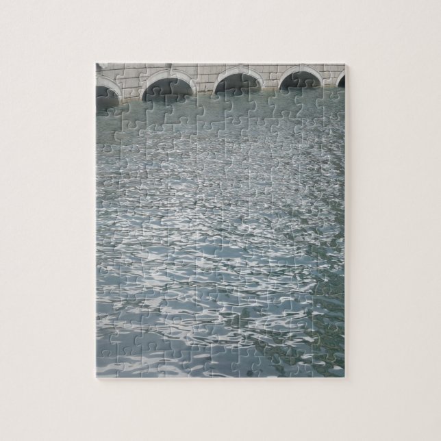 Replica Vintage European Building around Canals Jigsaw Puzzle (Vertical)