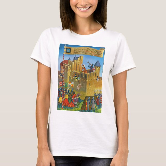 Replica Vintage France Mediaeval Carcassonne T-Shirt (Front)