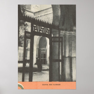 Replica vintage image, Marrakesh, Maroc Poster