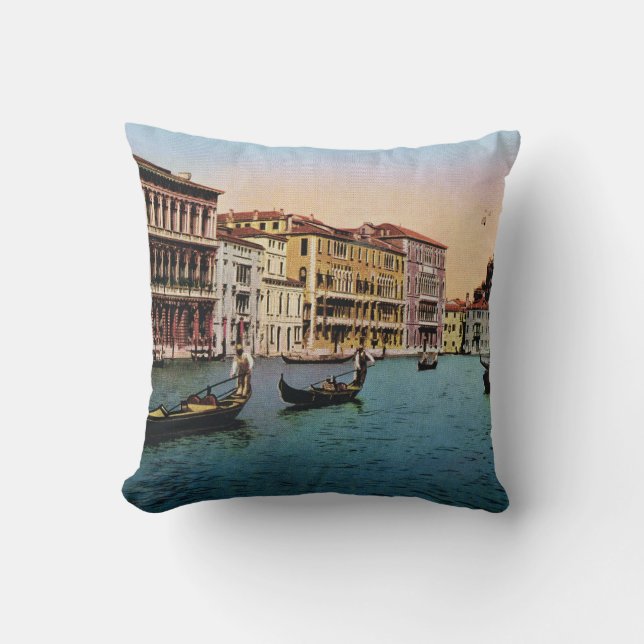 Replica VIntage Image, Venice 1910 Cushion (Front)