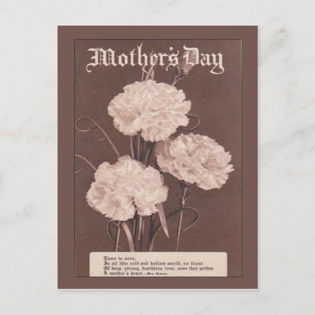 Replica Vintage postcard, Mother's day Postcard (Front)