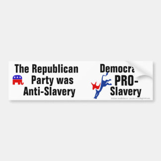 Replublicans Anti-Slavery Bumper Sticker