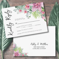 Reply Floral Tropical Wedding