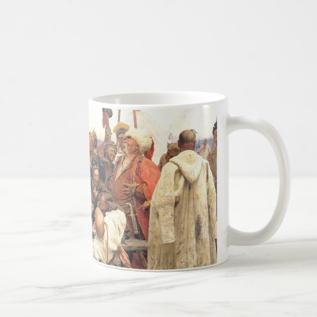 Reply of the Ukrainian Kozaky/Cossacks by Repin Coffee Mug (Right)
