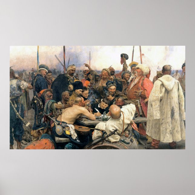 Reply of the Zaporozhian Cossacks Poster (Front)