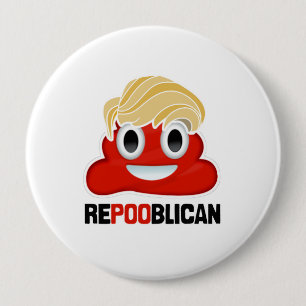 REPOOBLICAN EMOJI - -  10 CM ROUND BADGE