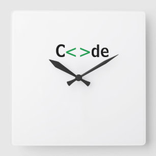 Report Square Wall Clock