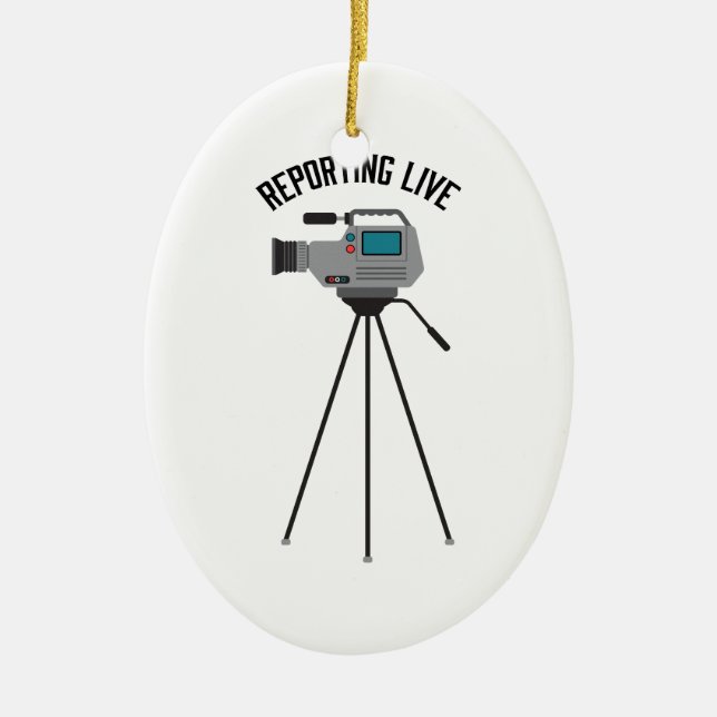 Reporting Live Ceramic Tree Decoration (Front)
