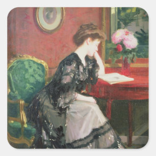 Repose Square Sticker