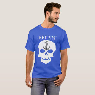 Reppin' The East Coast skull Lighthouse Route T-Sh T-Shirt