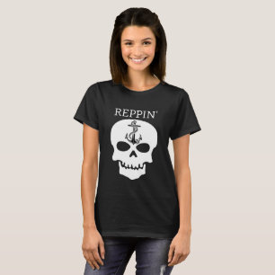 Reppin' The East Coast skull Lighthouse Route T-Sh T-Shirt