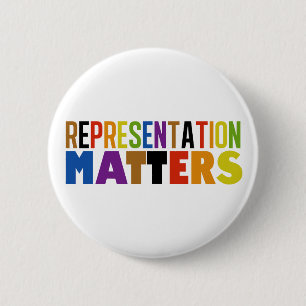 Representation Matters Rainbow Diversity 6 Cm Round Badge