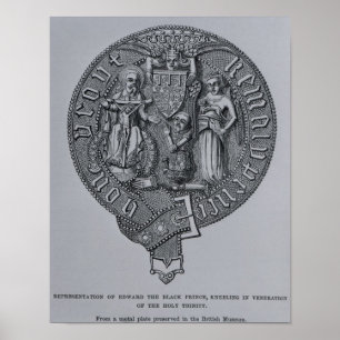 Representation of Edward the Black Prince Poster