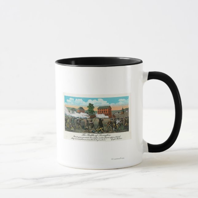 Representation of the Battle of Lexington Mug (Right)