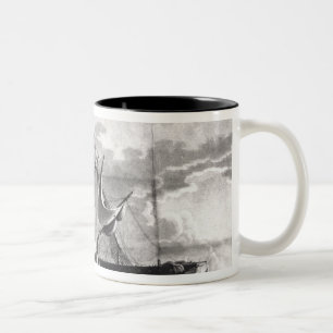Representation of the US frigate, Two-Tone Coffee Mug