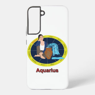 Representation of the zodiac sign of Aquarius Samsung Galaxy Case
