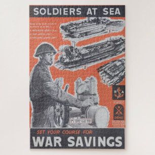 Reprint of British wartime poster. Jigsaw Puzzle