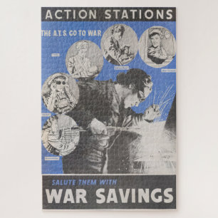 Reprint of British wartime poster. Jigsaw Puzzle