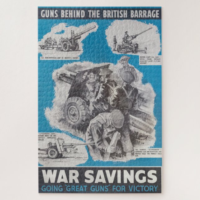 Reprint of British wartime poster. Jigsaw Puzzle (Vertical)