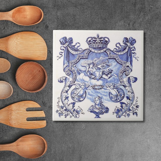 Repro Delft Tile Blue Royalty Bust (Repro Delft Tile Blue Royalty Bust
)