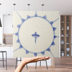 Repro Delft Tile Chinoiserie Blue and White