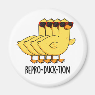 Repro-duck-tion Funny Animal Duck Pun  Magnet