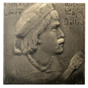 Repro Dutch Faux Relief Gray Face Tile