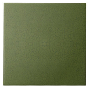 Repro Faux Crackle Glaze Green Tile