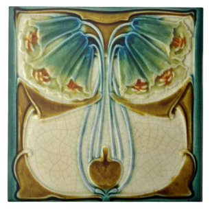 Repro Marsden Art Nouveau Decorative Ceramic Tile
