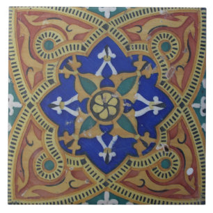 Repro Portuguese Floral Pattern Tile