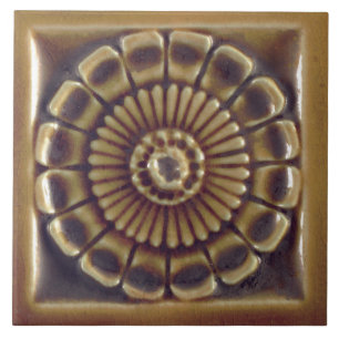 Repro Spanish AzulejosFaux relief Floral Tile