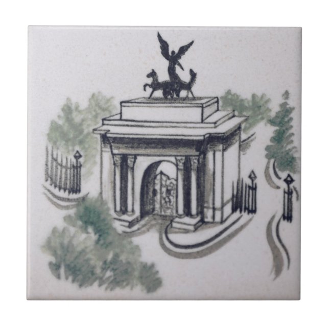 Repro Wellington Arch London Victorian Tile (Front)