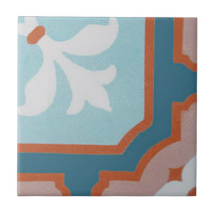 Reproduction Encaustic Cement Tile on Ceramic
