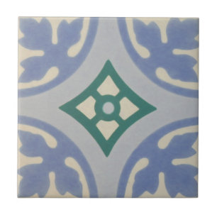 Reproduction Encaustic Cement Tile on Ceramic
