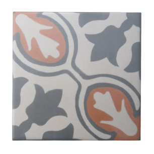 Reproduction Encaustic Cement Tile on Ceramic