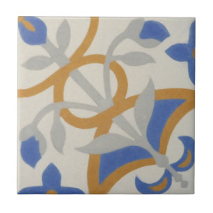 Reproduction Encaustic Cement Tile on Ceramic
