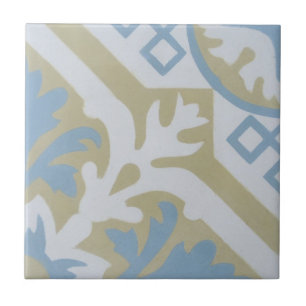 Reproduction Encaustic Cement Tile on Ceramic