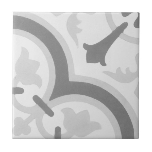 Reproduction Encaustic Cement Tile on Ceramic (Front)