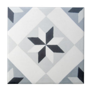 Reproduction Encaustic Cement Tile on Ceramic