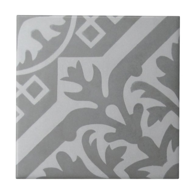 Reproduction Encaustic Cement Tile on Ceramic (Front)