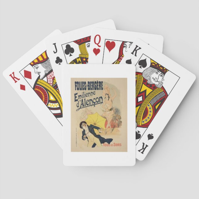 Reproduction of a poster advertising 'Emile d'Alen Playing Cards (Back)