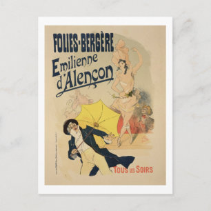 Reproduction of a poster advertising 'Emile d'Alen Postcard