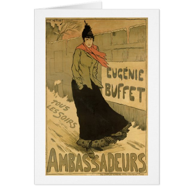 Reproduction of a poster advertising 'Eugenie Buff (Front)