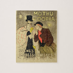 Reproduction of a poster advertising 'Mothu and Do Jigsaw Puzzle